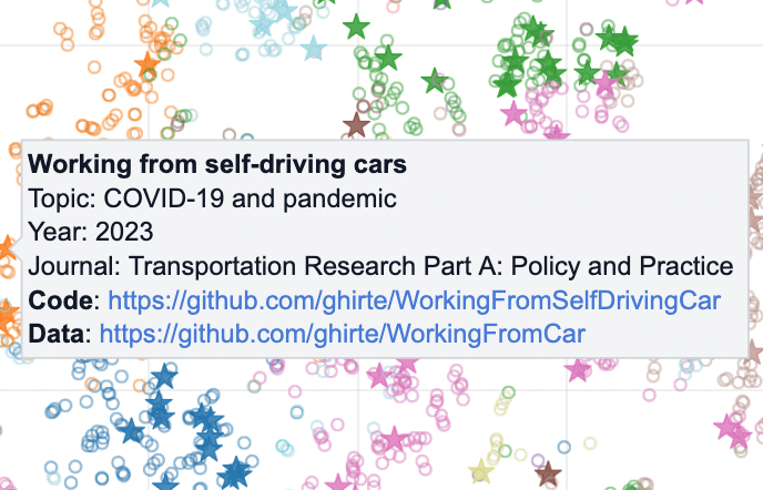 Open Science Explorer for Transportation Research